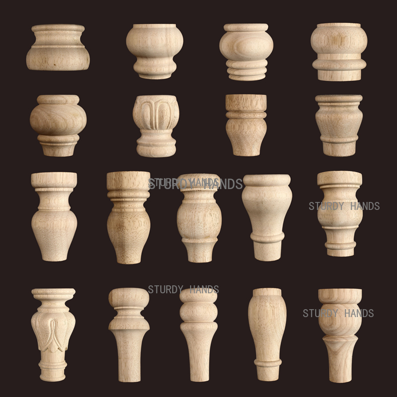 Furniture Hardware Replacement - 1 adet mobilya yuvarlak masif ahşap