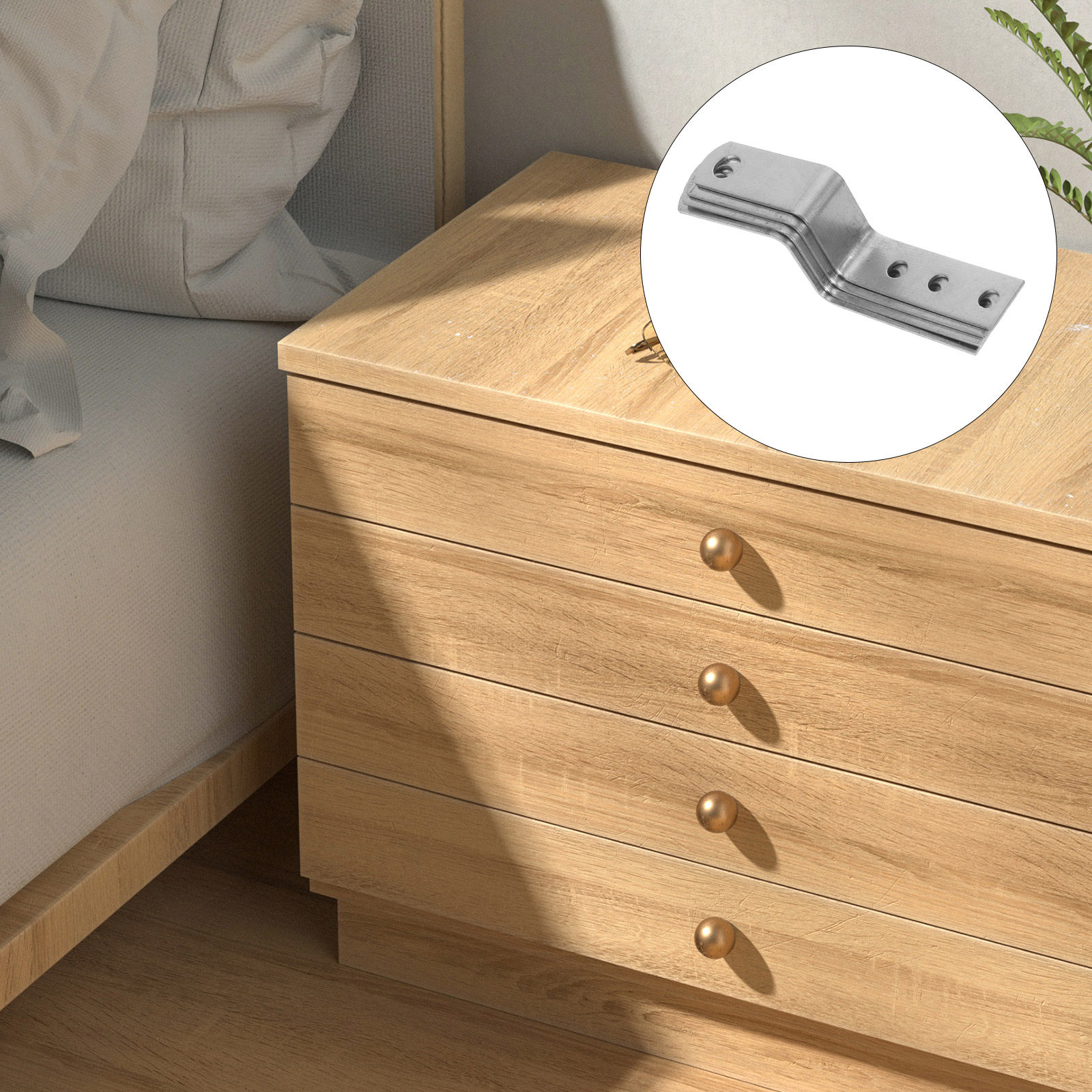 Furniture Hardware Photos - 4 Adet Z Şeklinde Çekmece Kilit