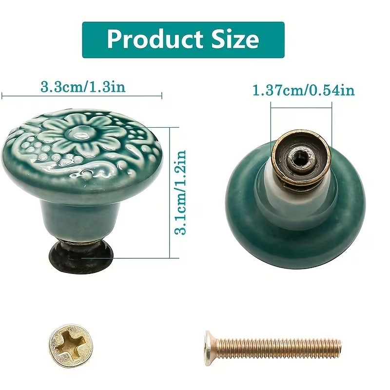 12 adet Seramik Dolap Topuzlar - Furniture Hardware Suppliers incelemesi ve fiyatı