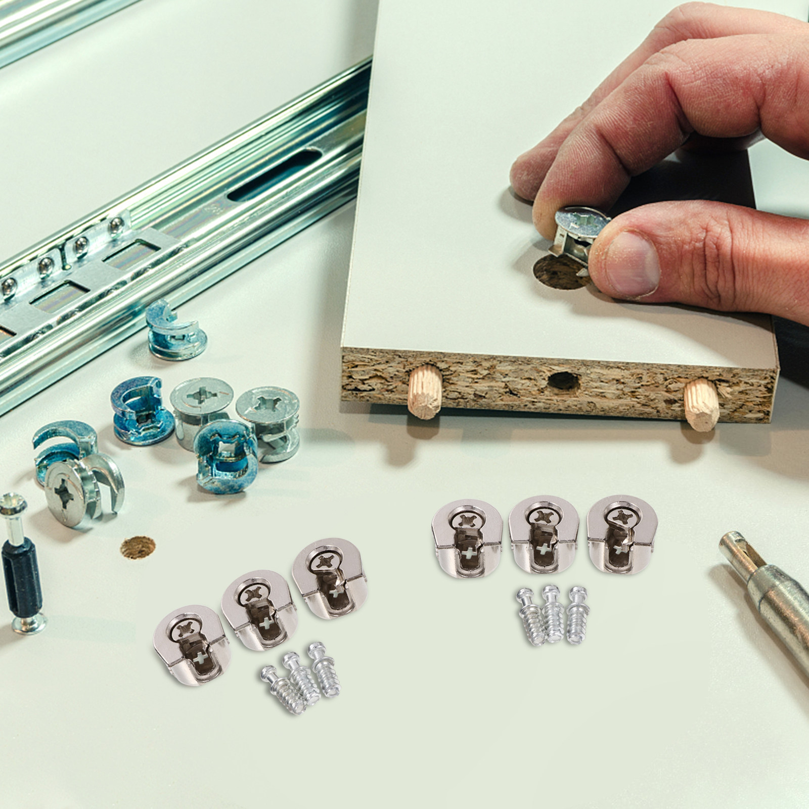 10 Adet Eksantrik Mobilya Bağl - Furniture Joining Hardware incelemesi ve fiyatı