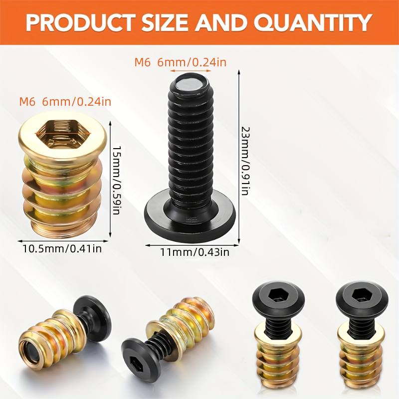 10 adet somun dişli ekler komb - Furniture Hardware Tools incelemesi ve fiyatı